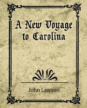 Cover of A New Voyage to Carolina