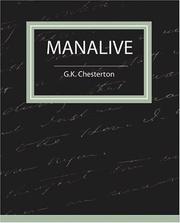 Cover of: Manalive | G. K. Chesterton