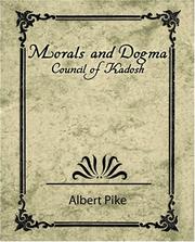 Cover of: Morals and Dogma - Council of Kadosh by Albert Pike