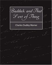 Baddeck, and that sort of thing by Charles Dudley Warner