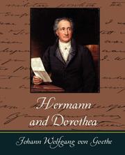 Cover of: Hermann and Dorothea by Johann Wolfgang von Goethe