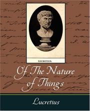 Cover of: Of The Nature of Things by Titus Lucretius Carus