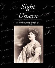 Cover of: Sight Unseen by Mary Roberts Rinehart