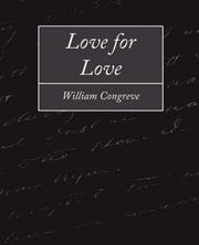 Cover of: Love for Love by William Congreve