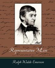 Cover of: Representative Men by Ralph Waldo Emerson