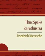 Cover of: Thus Spake Zarathustra - Friedrich Nietzsche by Friedrich Nietzsche