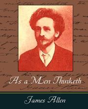 Cover of: As a Men Thinketh - James Allen by James Allen