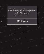 Cover of: The Economic Consequences of The Peace - J.M.Keynes by John Maynard Keynes
