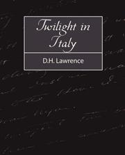 Cover of: Twilight in Italy by David Herbert Lawrence, David Herbert Lawrence