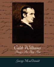 Cover of: Caleb Williams - Things As They Are by William Godwin