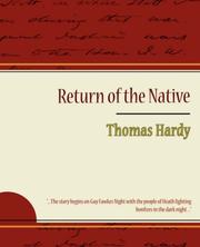 Cover of: Return of the Native by Thomas Hardy