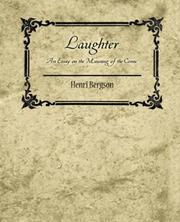 Cover of: Laughter by Henri Bergson