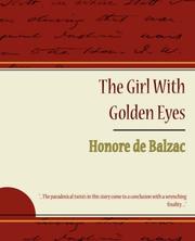 Cover of: The Girl With Golden Eyes - Honore de Balzac by Honoré de Balzac