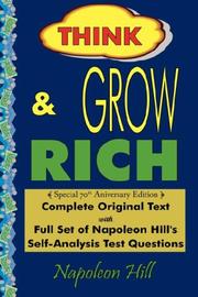 Cover of: Think and Grow Rich - Complete Original Text by Napoleon Hill