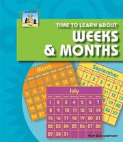 Cover of: Time to Learn About Weeks & Months (Time)