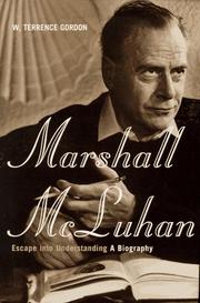 Cover of: Marshall McLuhan by W. Terrence Gordon
