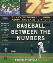 Cover of: Baseball Between the Numbers by Baseball Prospectus Team of Experts