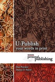 U-Publish - Your Words in Print cover