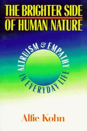Cover of: The Brighter Side of Human Nature by Alfie Kohn