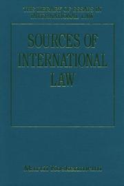 Sources of International Law (The Library of Essays in International Law) by Martii Koskenniemi