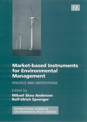 Cover of: Market-Based Instruments for Environmental Management by 