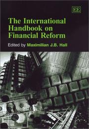 Cover of: The International Handbook on Financial Reform by Maximilian J. B. Hall