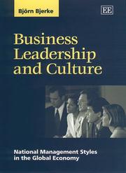 Cover of: Business Leadership and Culture by Bjorn Bjerke