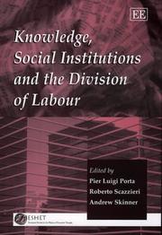 Cover of: Knowledge, Social Institutions and the Division of Labour by 