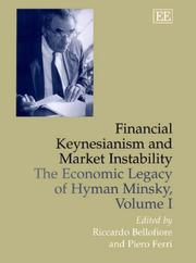 Cover of: Financial Fragility and Investment in the Capitalist Economy: The Economic Legacy of Hyman Minsky, Volume II