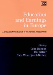 Cover of: Education and Earnings in Europe: A Cross Country Analysis of the Returns to Education