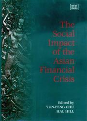 Cover of: The Social Impact of the Asian Financial Crisis (Elgar Monographs)