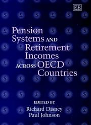 Cover of: Pension Systems and Retirement Incomes Across Oecd Countries
