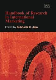 Handbook of Research in International Marketing by State of the Art of Research in International Marketing Conference