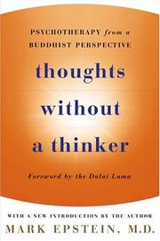 Cover of: Thoughts Without A Thinker by Mark Epstein