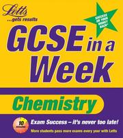 Cover of: Chemistry (Revise GCSE in a Week)