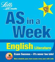 Cover of: English (Revise AS Level in a Week)