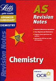 Cover of: Chemistry AS (OCR Endorsed AS Revision Notes) by 