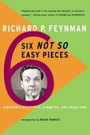Cover of: Six Not-So-Easy Pieces by Richard Phillips Feynman