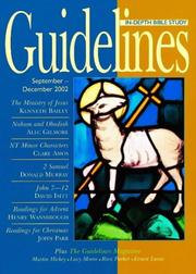 Cover of: Guidelines: In-depth Bible Study: September - December 2002