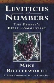 Cover of: Leviticus and Numbers (People's Bible Commentaries)