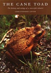 Cover of: Cane Toad, the by Christopher Lever