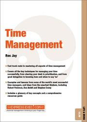 Cover of: Time Management by Ros Jay