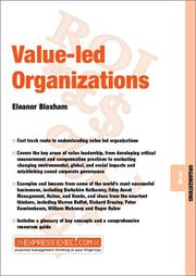 Cover of: Value-Led Organizations