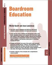 Cover of: Boardroom Education (Training & Development)