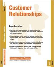 Cover of: Customer Relationships (Express Exec)