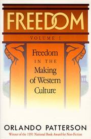 Cover of: Freedom, Vol. 1: Freedom in the Making of Western Culture