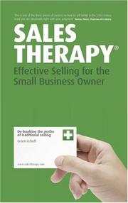 Cover of: Sales Therapy: Effective Selling for the Small Business Owner