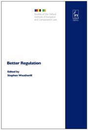 Cover of: Better Regulation (Studies of the Oxford Institute of European and Comparative Law)