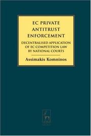 Cover of: Ec Private Antitrust Enforcement by Assimakis Komninos