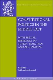 Cover of: Constitutional Politics in the Middle East: With Special Reference to Turkey, Iraq, Iran and Afghanistan (Onati International Series in Law & Society)